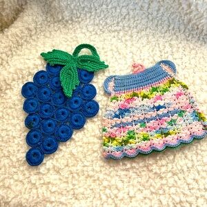 Sale! Vintage Crocheted Potholders